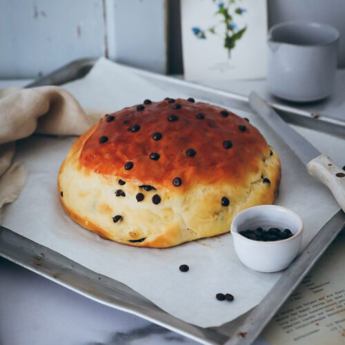 Cramique au chocolat riesiges Schokobrötchen rezept Briocheteig Hefeteig Schokobrot zuckerzimtundliebe brunchrezept frühstücksrezept chocolate chip brioche recipe bakefeed